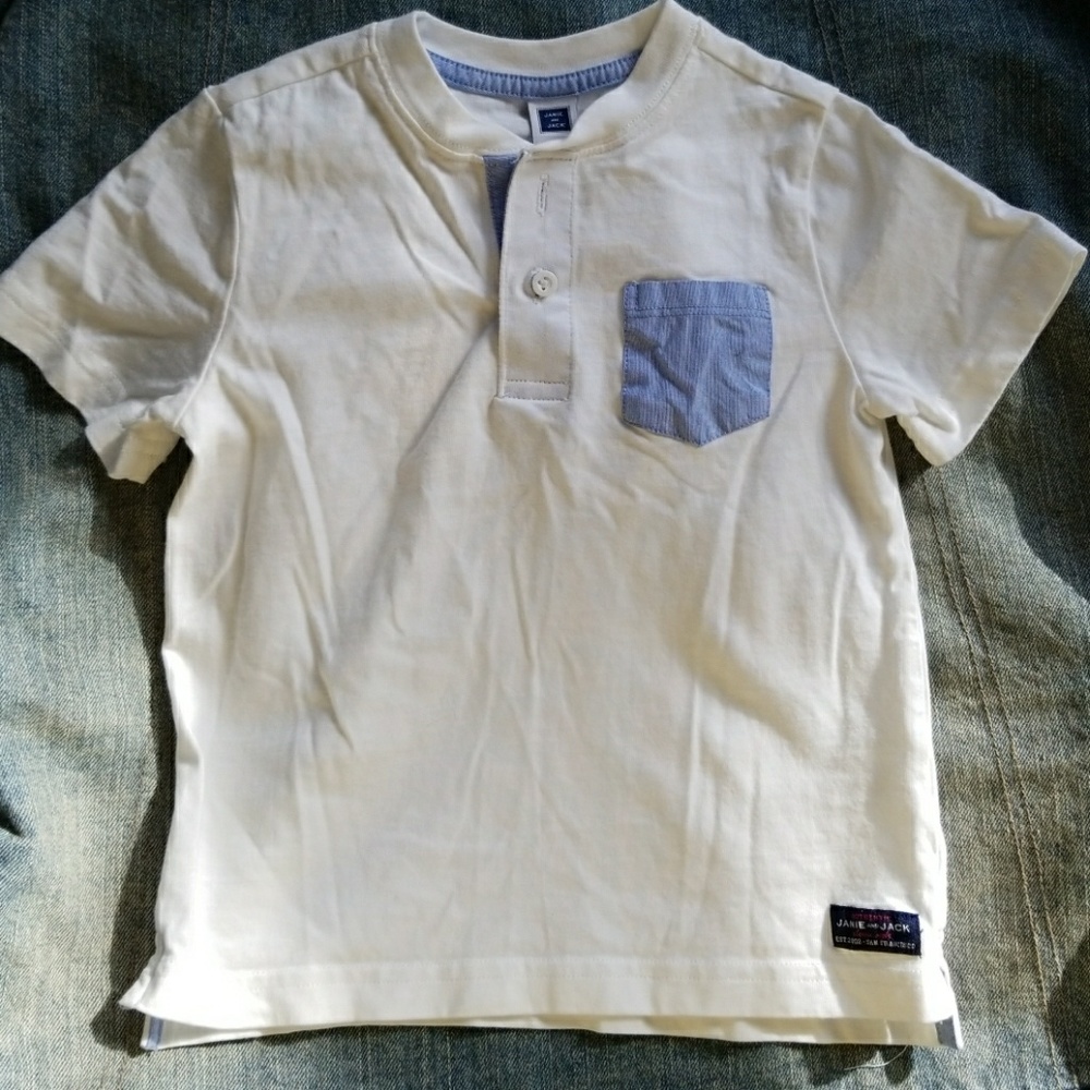 Janie and Jack white tee